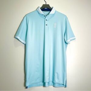 GREYSON Men's Golf Polo Shirt Short Sleeve Light Blue TPG Sawgrass Size Large